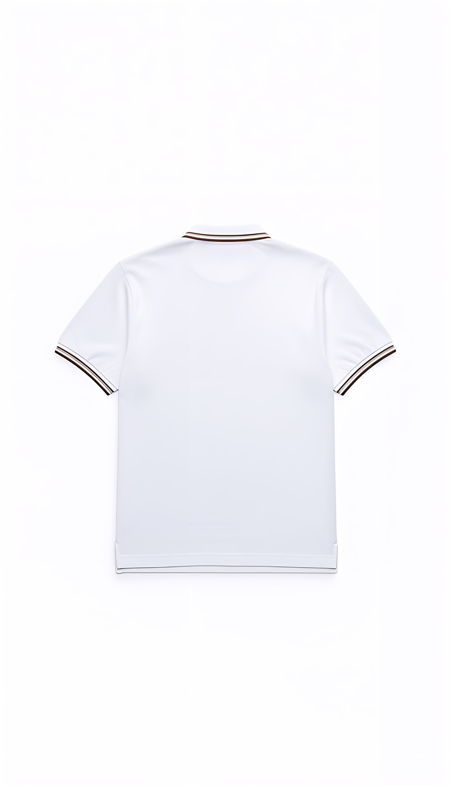 Alkaid Heavyweight 240 GSM White Polo | Structured Cotton Blend | Superior Double Stitching