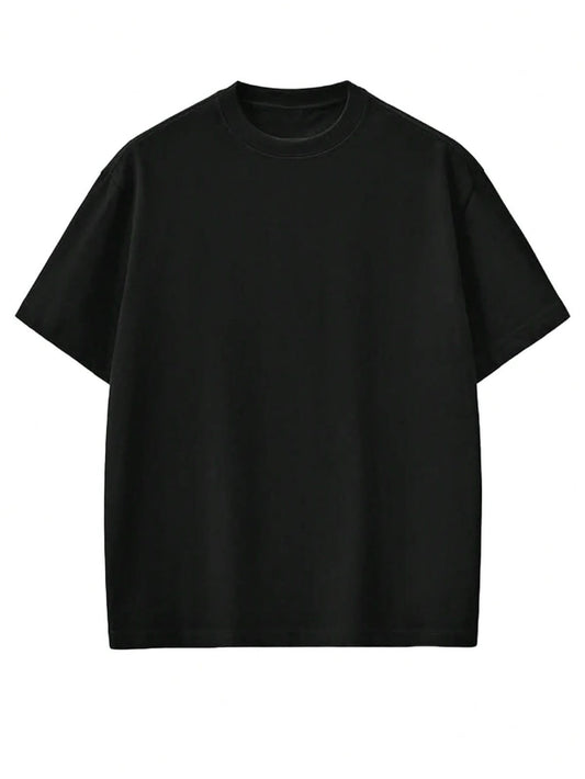 Alkaid’s 240 GSM Heavyweight Black Tee. Structured, Durable, Bio-Wash Soft.